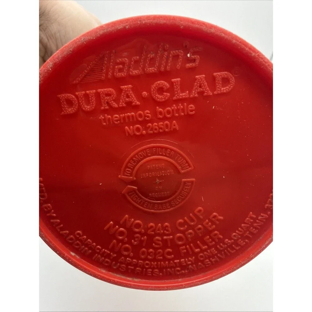 Aladdin Dura-Clad Thermos Bottle 1 Qt Capacity Vintage